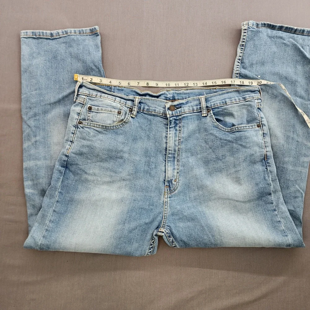 Levi's 505 Regular Fit Jeans Men's Size W40 Light Wash Denim Classic‎